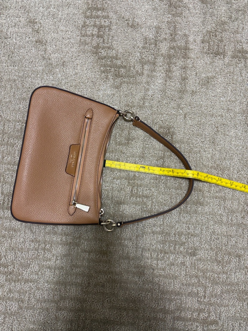 kate spade tan pebbled leather Hudson crossbody - Picture 10 of 11